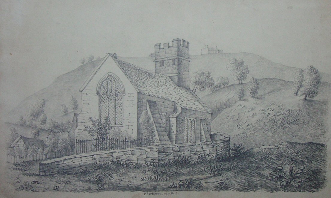 Lithograph - Charlcombe, near Bath